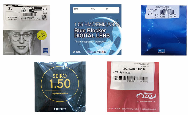 Линзы очков для компьютера Варианты линз компьютерных очков